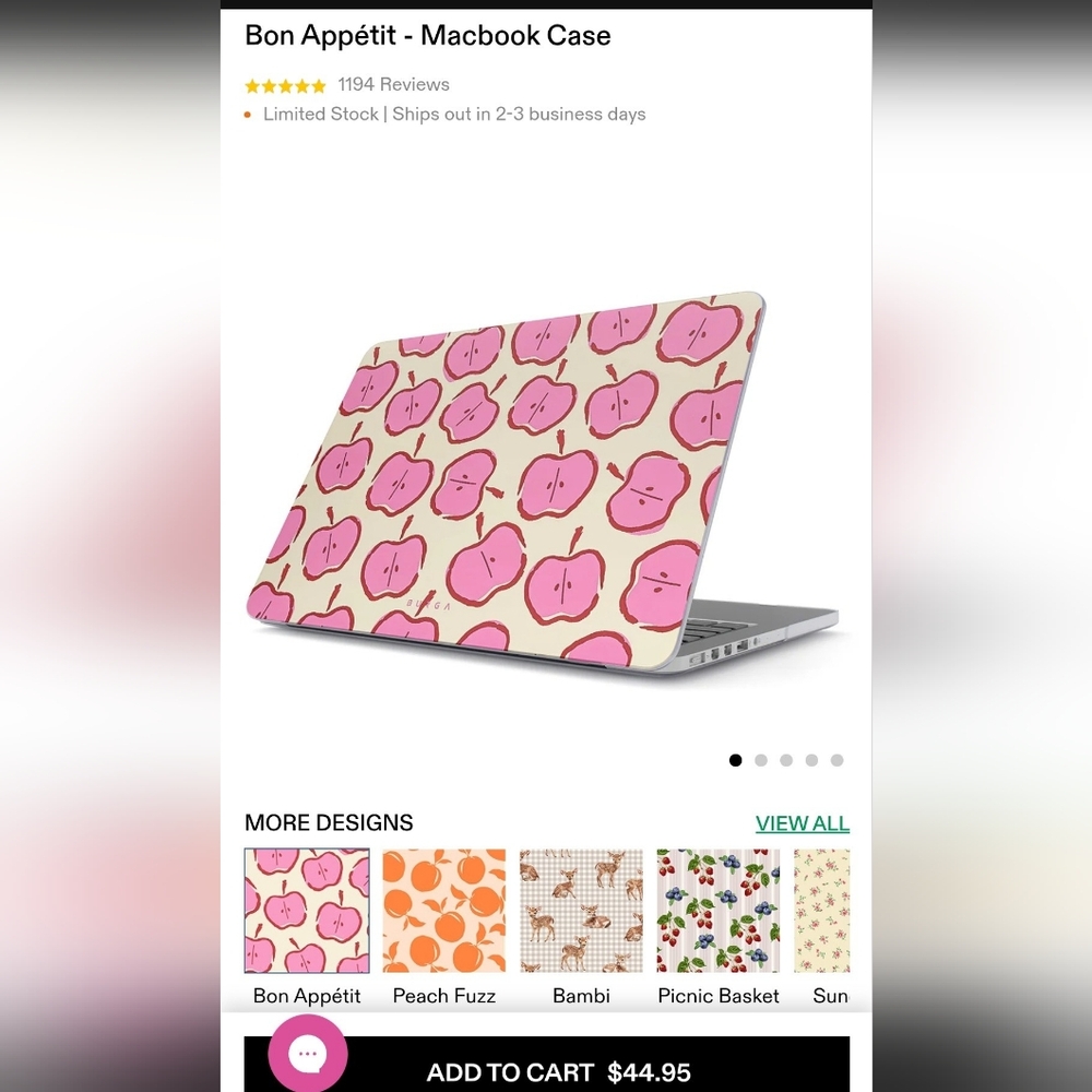 Burga Macbook Air 13.6 case